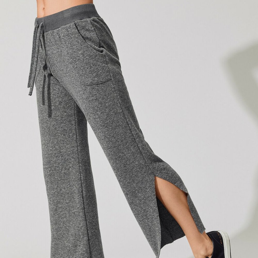 LNA Sweatpants Gray Heather Side Split Large